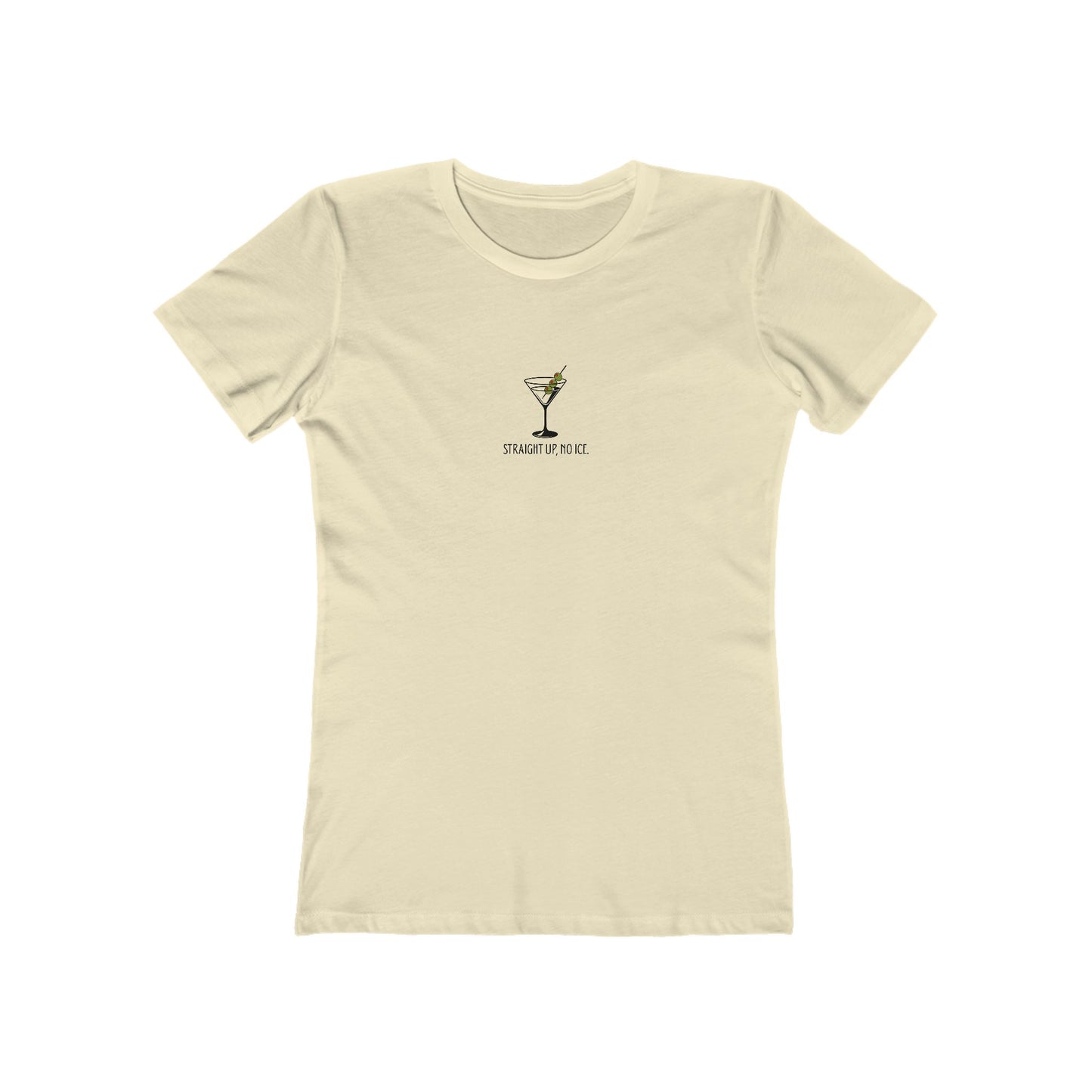 Straight Up, No ICE Martini T-Shirt - Classic Fit