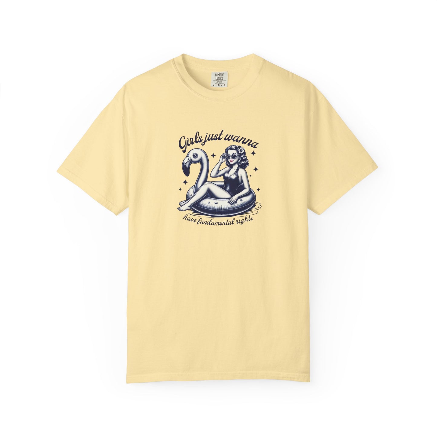 Girls Just Wanna Have Fundamental Rights Vintage Summer T-Shirt - Relaxed Fit
