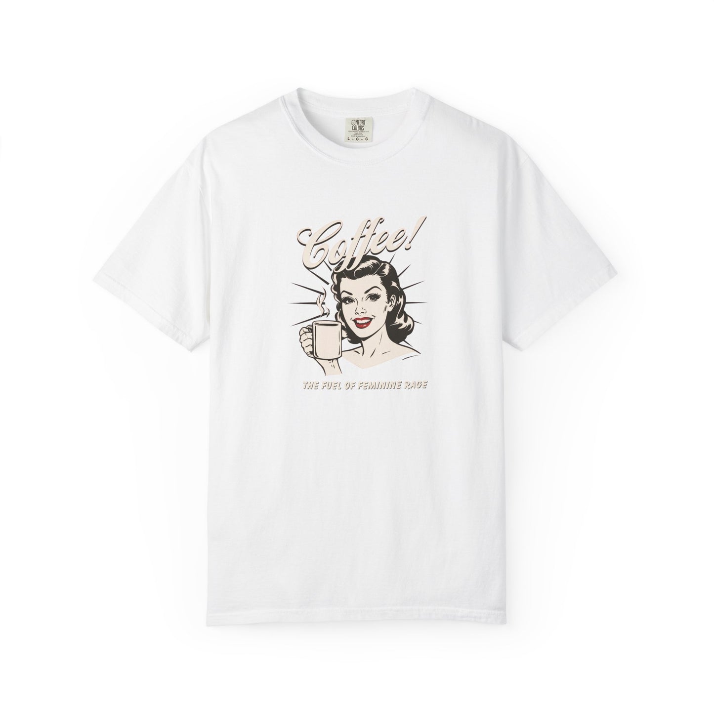 Vintage Coffee Feminine Rage T-Shirt - Relaxed Fit