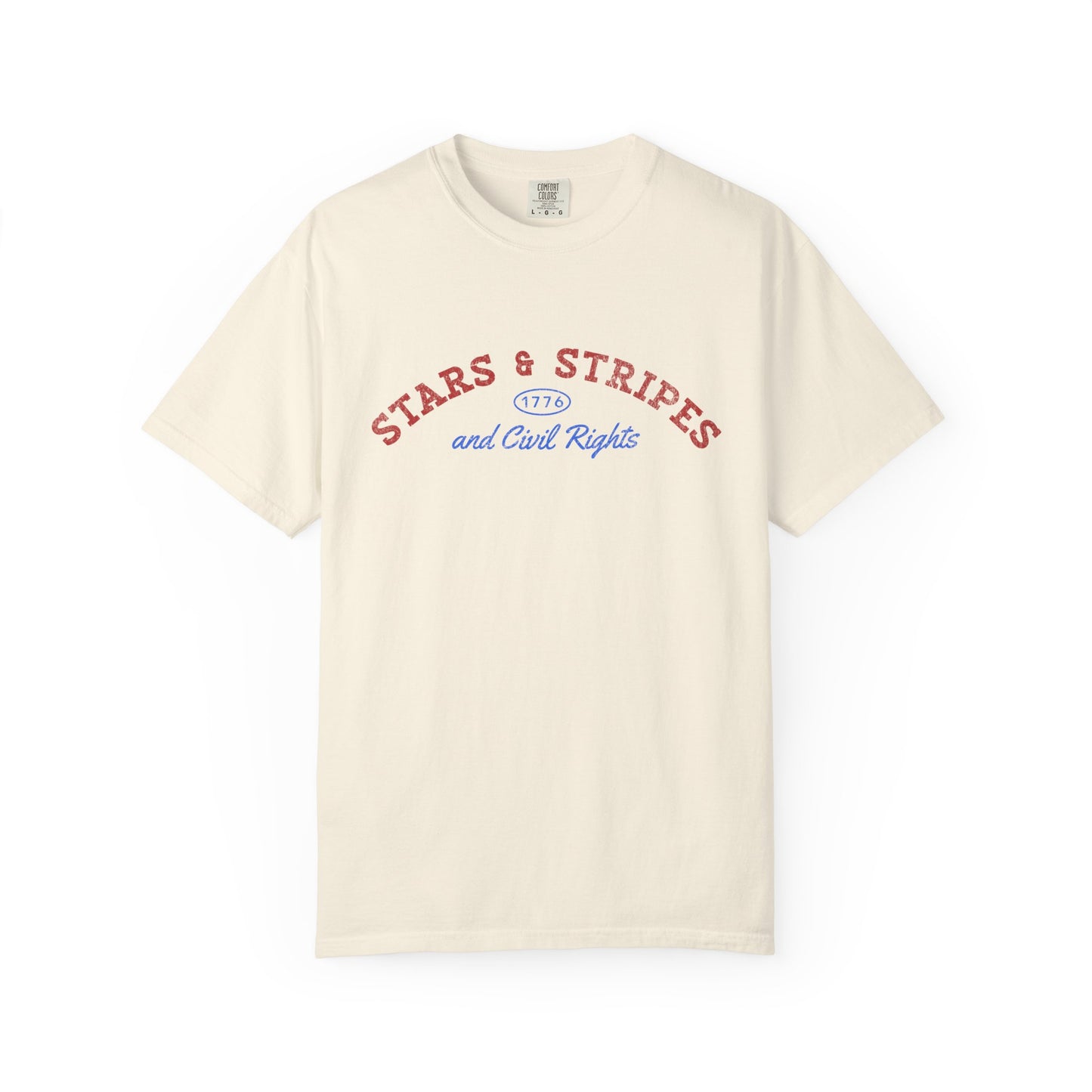 Stars & Stripes and Civil Rights Classic Vintage Varsity T-Shirt - Relaxed Fit