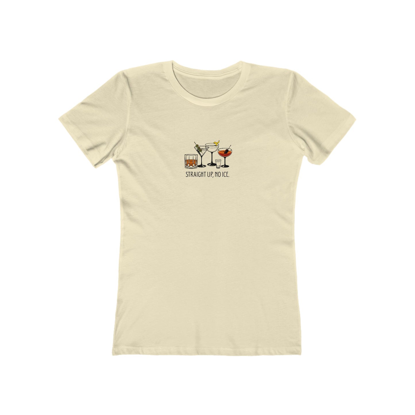 Straight Up, No ICE Cocktails T-Shirt - Classic Fit
