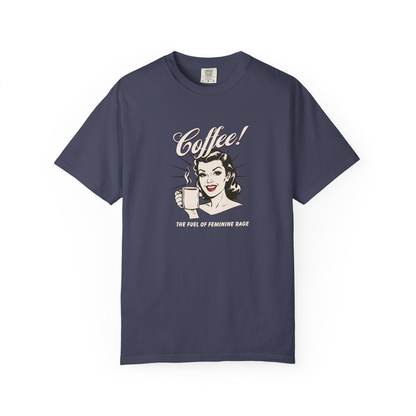 Vintage Coffee Feminine Rage T-Shirt - Relaxed Fit