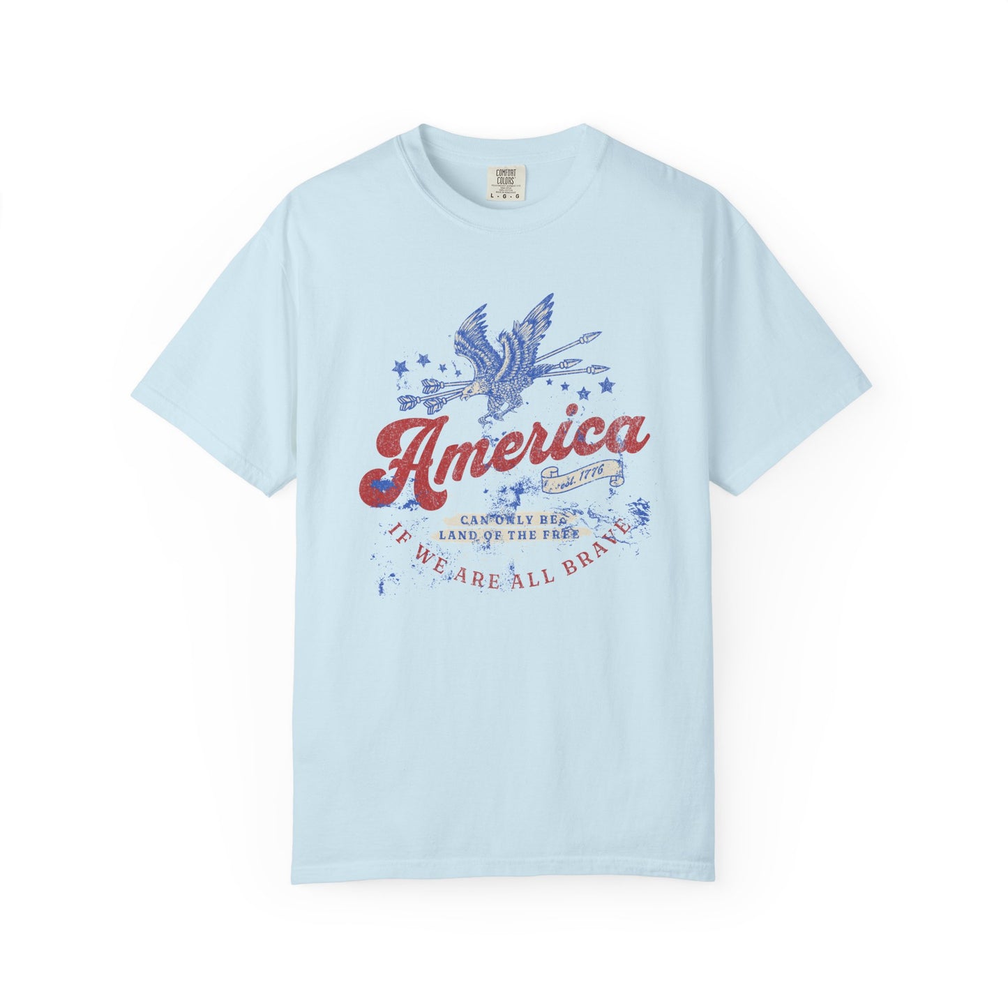 America Land of the Free Vintage Graphic T-Shirt - Relaxed Fit