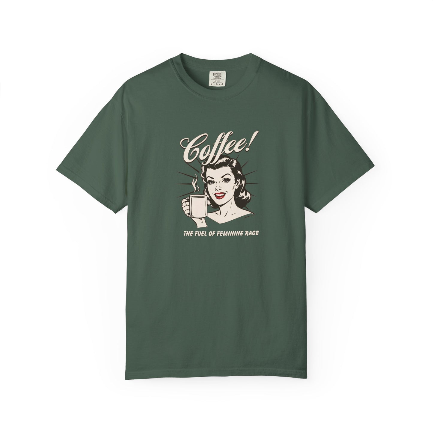 Vintage Coffee Feminine Rage T-Shirt - Relaxed Fit