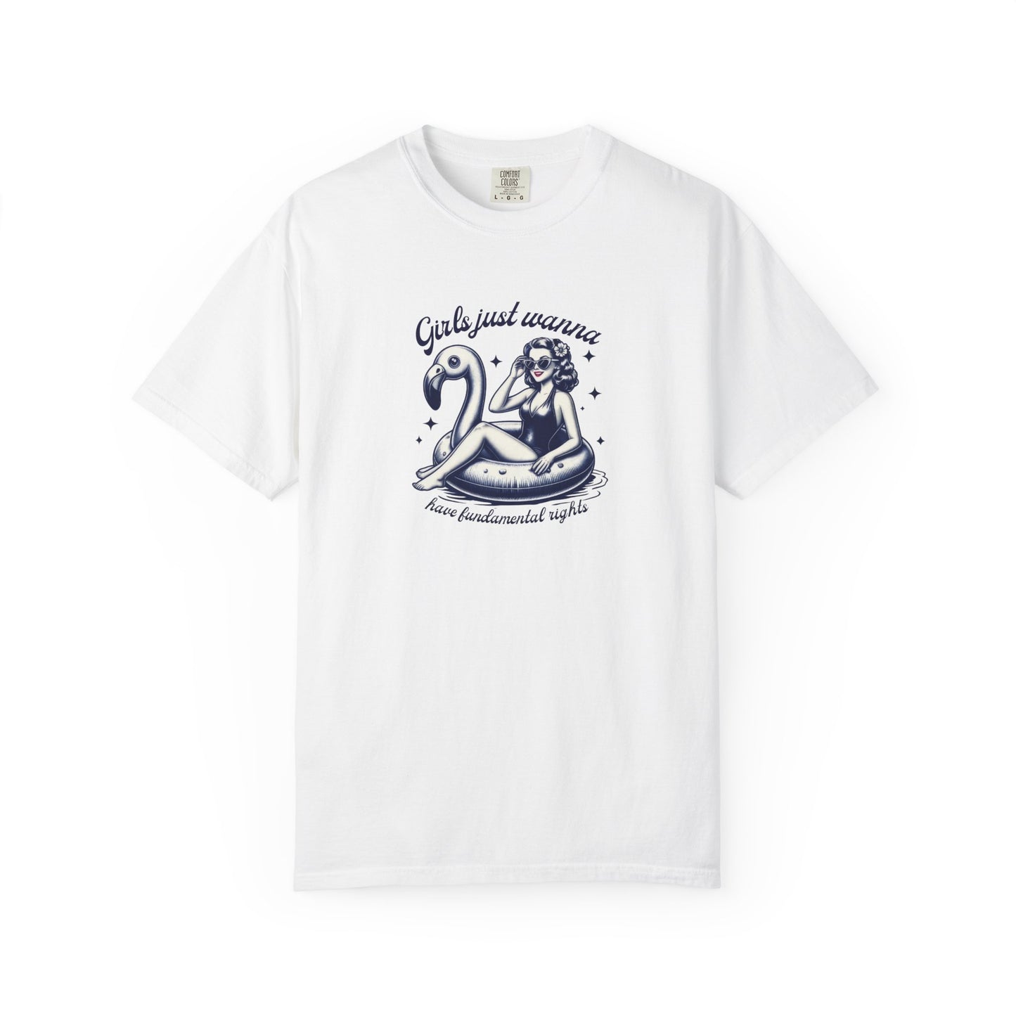Girls Just Wanna Have Fundamental Rights Vintage Summer T-Shirt - Relaxed Fit