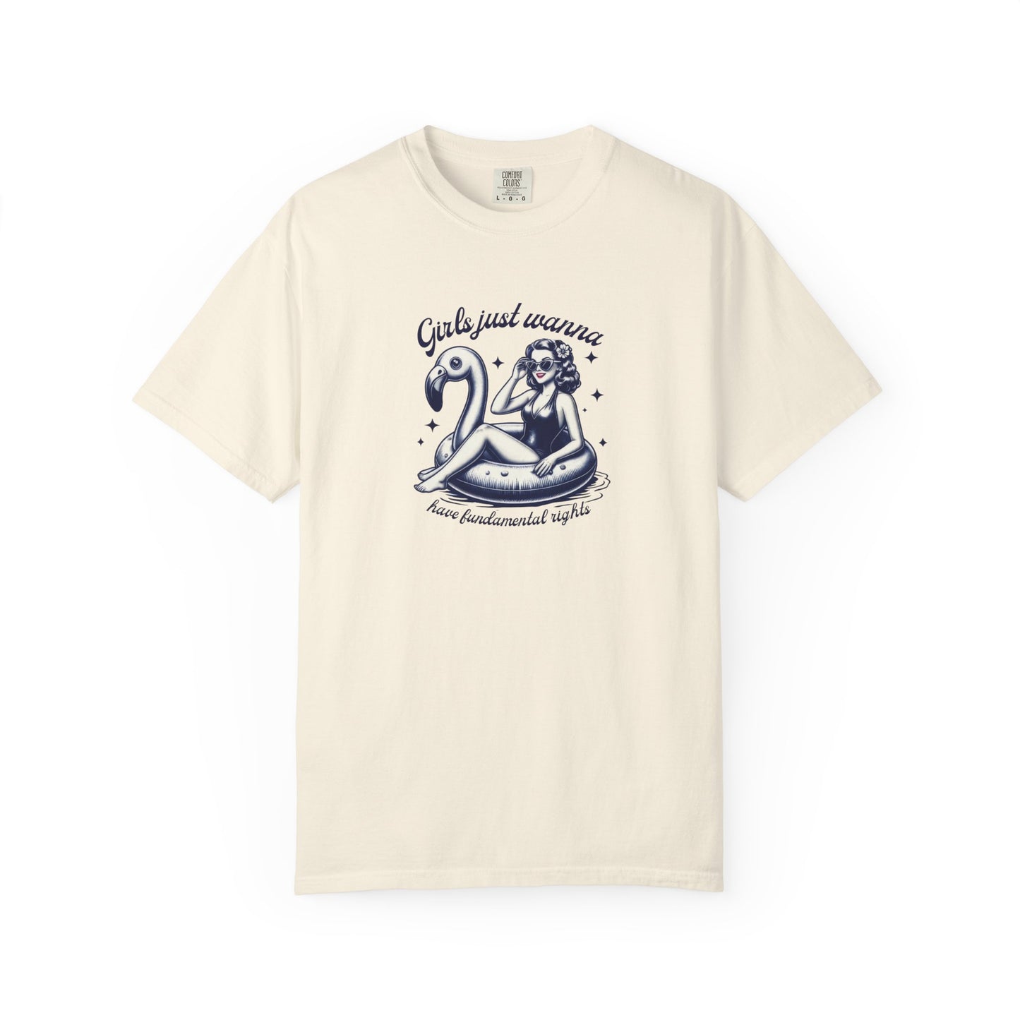 Girls Just Wanna Have Fundamental Rights Vintage Summer T-Shirt - Relaxed Fit