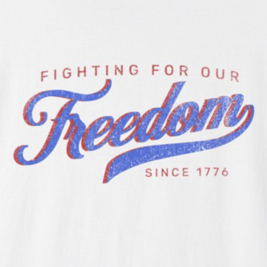 Fighting for Freedom Classic Vintage Sports T-Shirt - Relaxed Fit