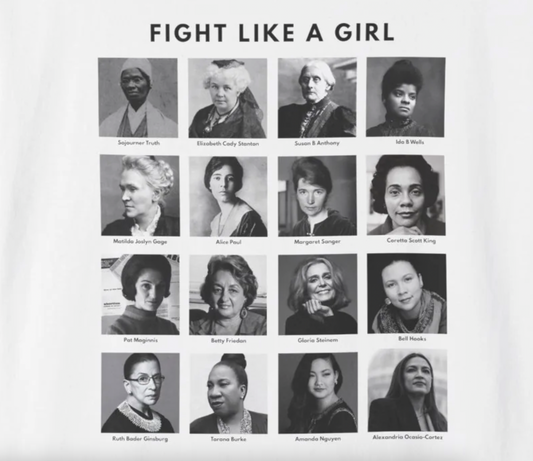 Fight Like A Girl Women Through History T-Shirt - Relaxed Fit