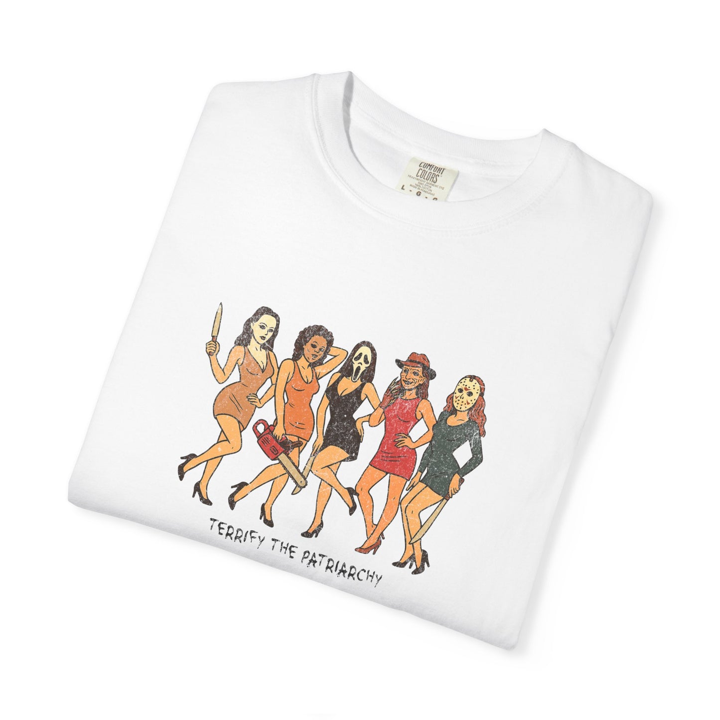 Terrify the Patriarchy Halloween Villains T-Shirt - Relaxed Fit