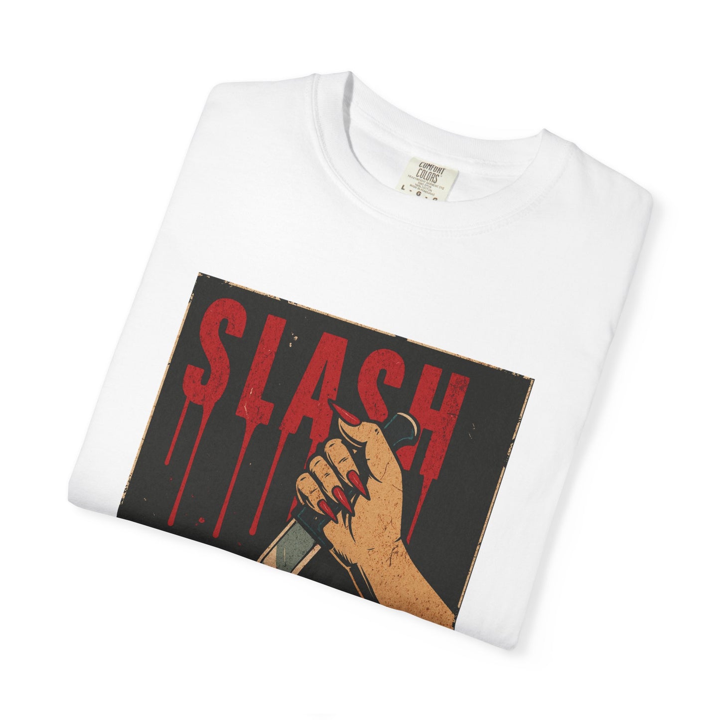 Slash the Patriarchy Vintage Horror Movie Poster T-Shirt - Relaxed Fit