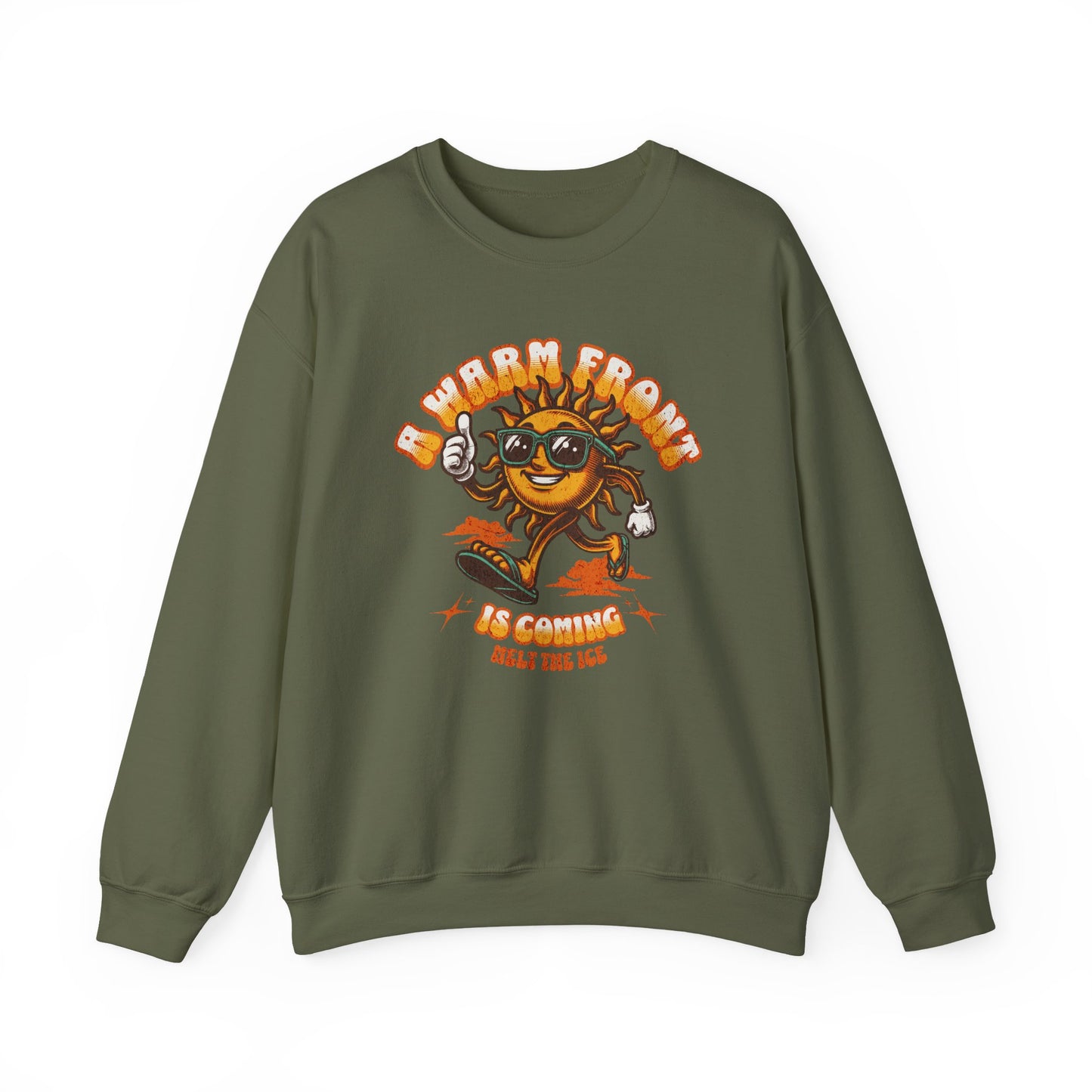 Retro Warm Front ICE Crewneck Sweatshirt