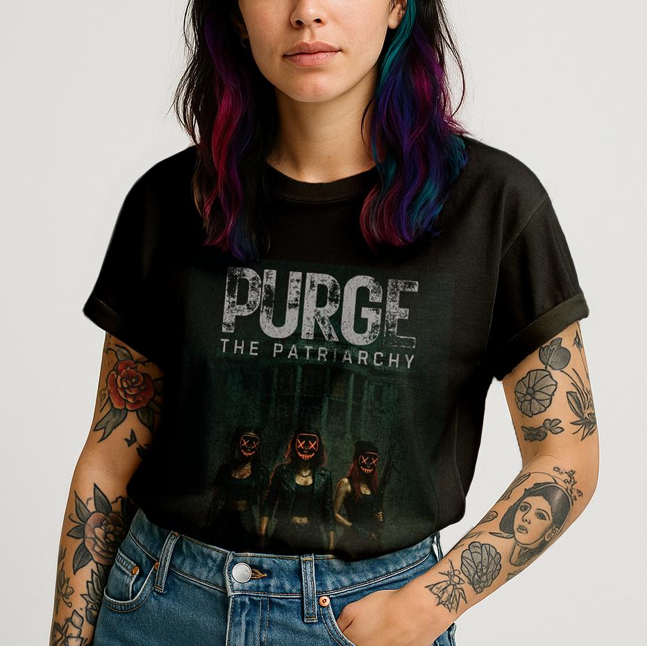 Purge the Patriarchy Movie Poster T-Shirt - Relaxed Fit