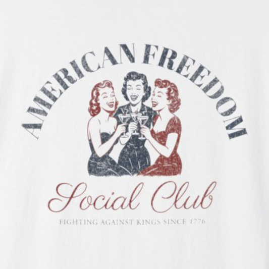 American Freedom Social Club Red & Blue Vintage Tank Top