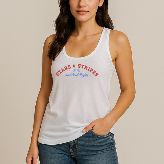 Stars & Stripes Civil Rights Vintage Varsity Tank Top