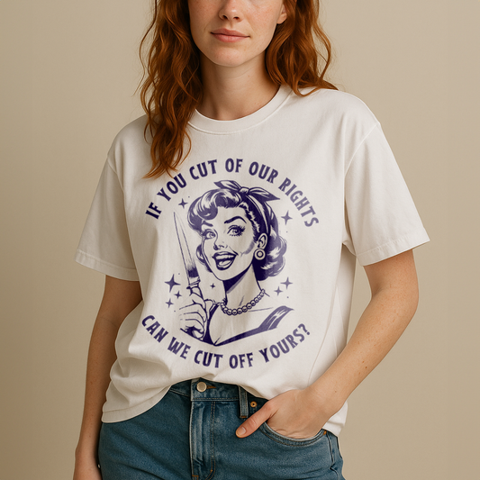 Cut Off Your Rights Vintage Woman T-Shirt - Relaxed Fit
